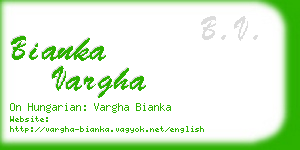 bianka vargha business card